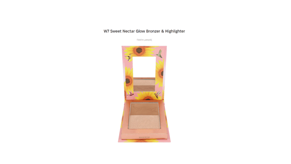 W7 Sweet Nectar Glow Bronzer & Highlighter