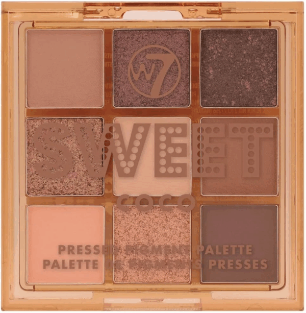 W7 Cosmetics Sweet Παλέτα με Σκιές Ματιών σε Στερεή Μορφή Brown Sugar 8.1gr