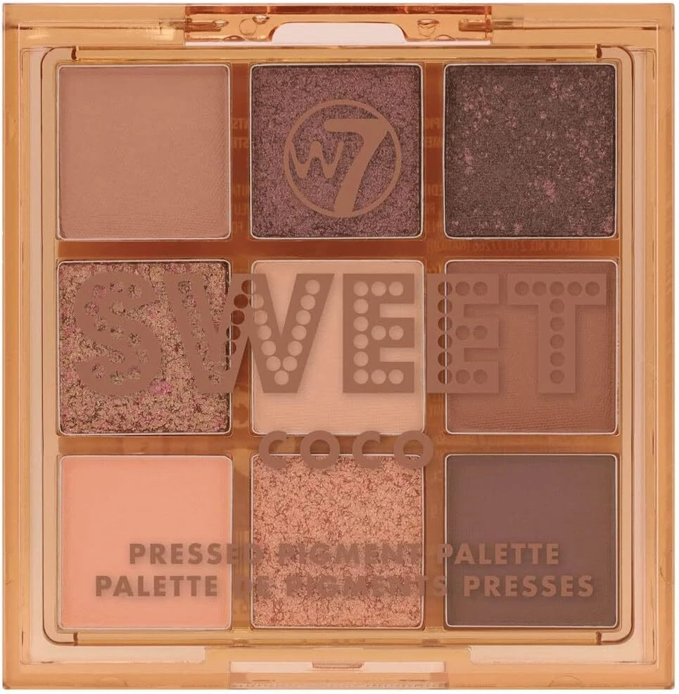 W7 Cosmetics Sweet Παλέτα με Σκιές Ματιών σε Στερεή Μορφή Brown Sugar 8.1gr