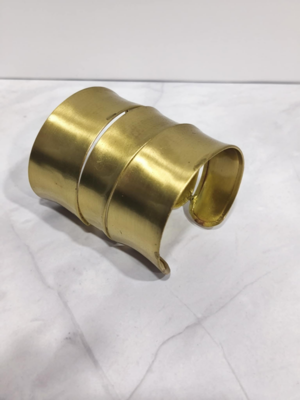 Φαρδύ μπρούτζινο cuff βραχιόλι