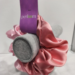 Σετ Σατέν Λαστιχάκια Μαλλιών (Scrunchies) Perloom – Ροζ & Σάπιο Μήλο