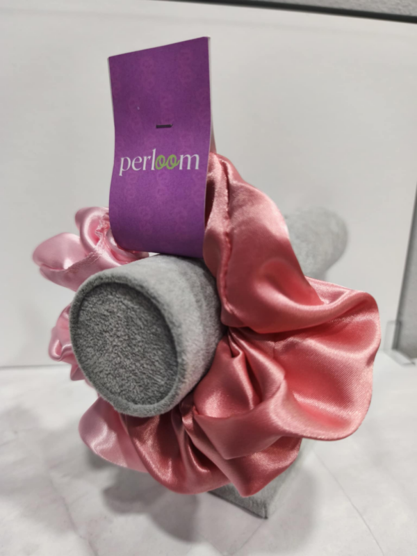 Σετ Σατέν Λαστιχάκια Μαλλιών (Scrunchies) Perloom – Ροζ & Σάπιο Μήλο