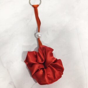 Μπρελόκ Scrunchies Mini Satin Scrunchie Keychain Κόκκινο