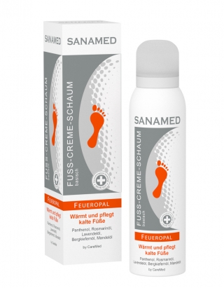 “SANAMED Feueropal“  Θερµαντική Κρέµα - Αφρός Ποδιών ενάντια στα κρύα πόδια 150 ml