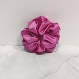 Mini Σατέν Scrunchie Μαλλιών – Φούξια