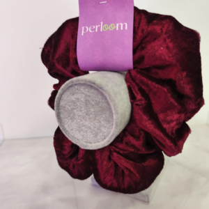 Βελούδινο Scrunchie Μαλλιών – Μπορντό