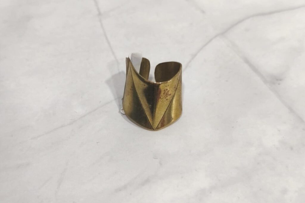 Χρυσό Γεωμετρικό Δαχτυλίδι Cuff