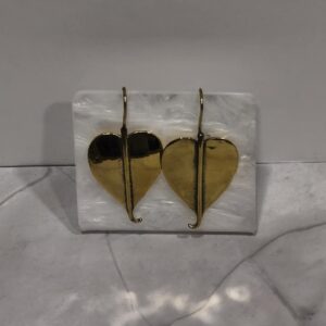 Γυναικεία Σκουλαρίκια Καρδιά – Χρυσή Απόχρωση