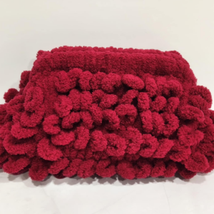 Χειροποίητη Πλεκτή Τσάντα Clutch με Φόδρα – Μπορντό